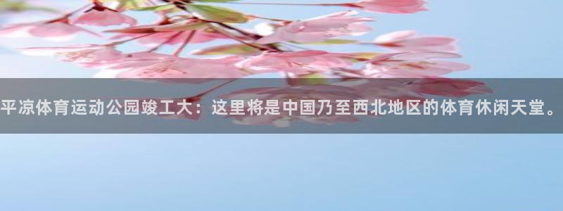 A8体育NBA直播：平凉体育运动公园竣工大：这里将是中国乃至西北地区的体育休闲天堂。
